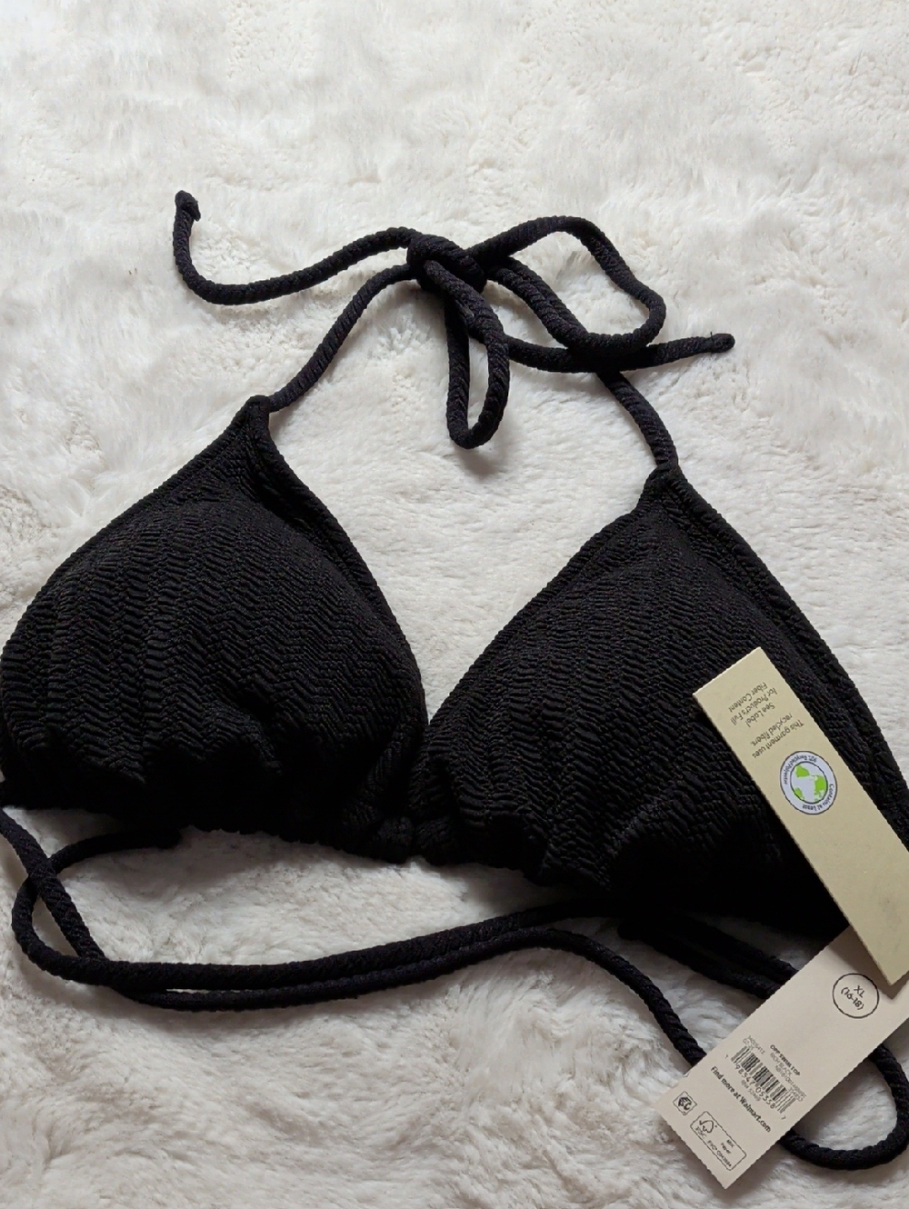 No Boundaries Black Triangle Bikini Top - Women Intimates